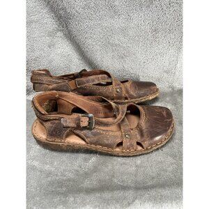 Josef Seibel Rosalie 13 Sandal Brandy Capri Size 37 US 6-6.5 Bohemian Hippie